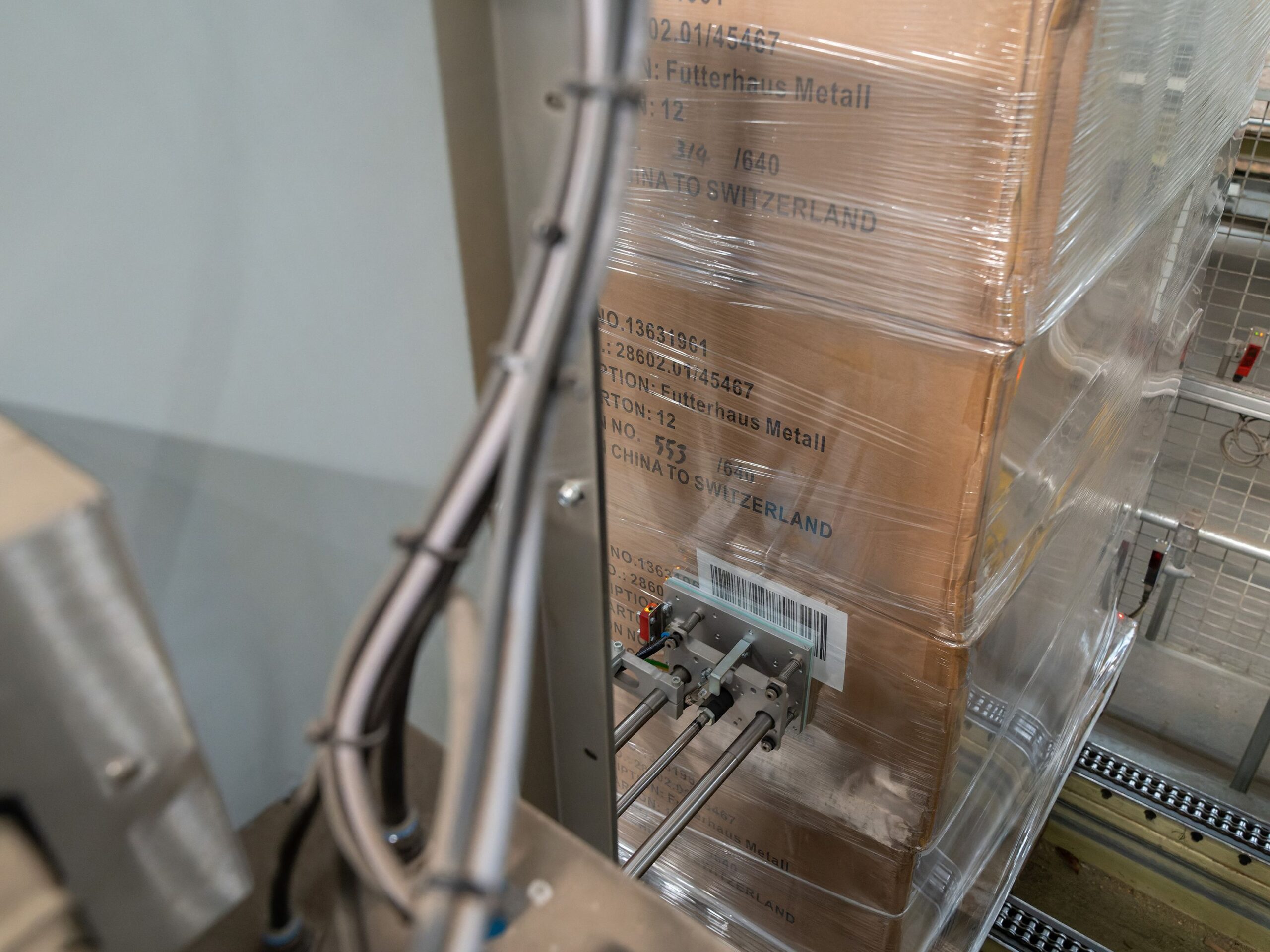 Pallmärkning etikettering 3 sidor