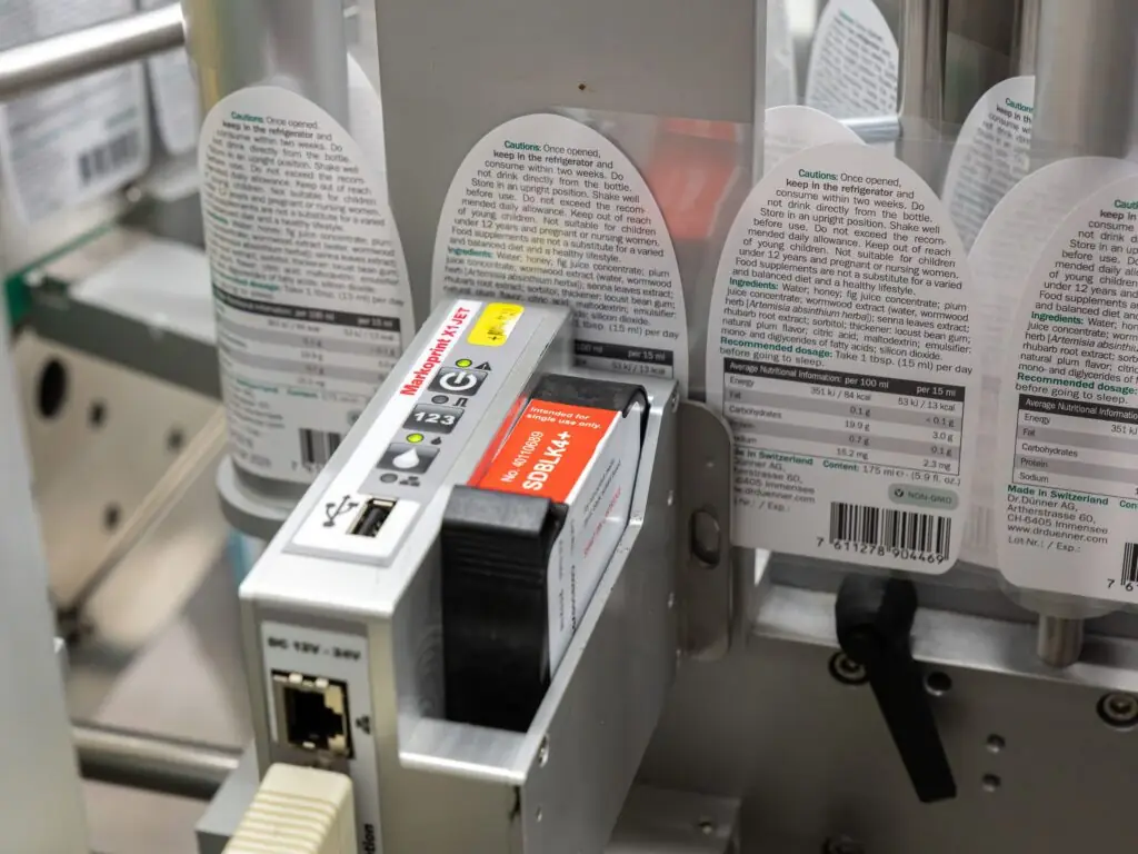 print & apply etiketteringsmaskin med datummärkning