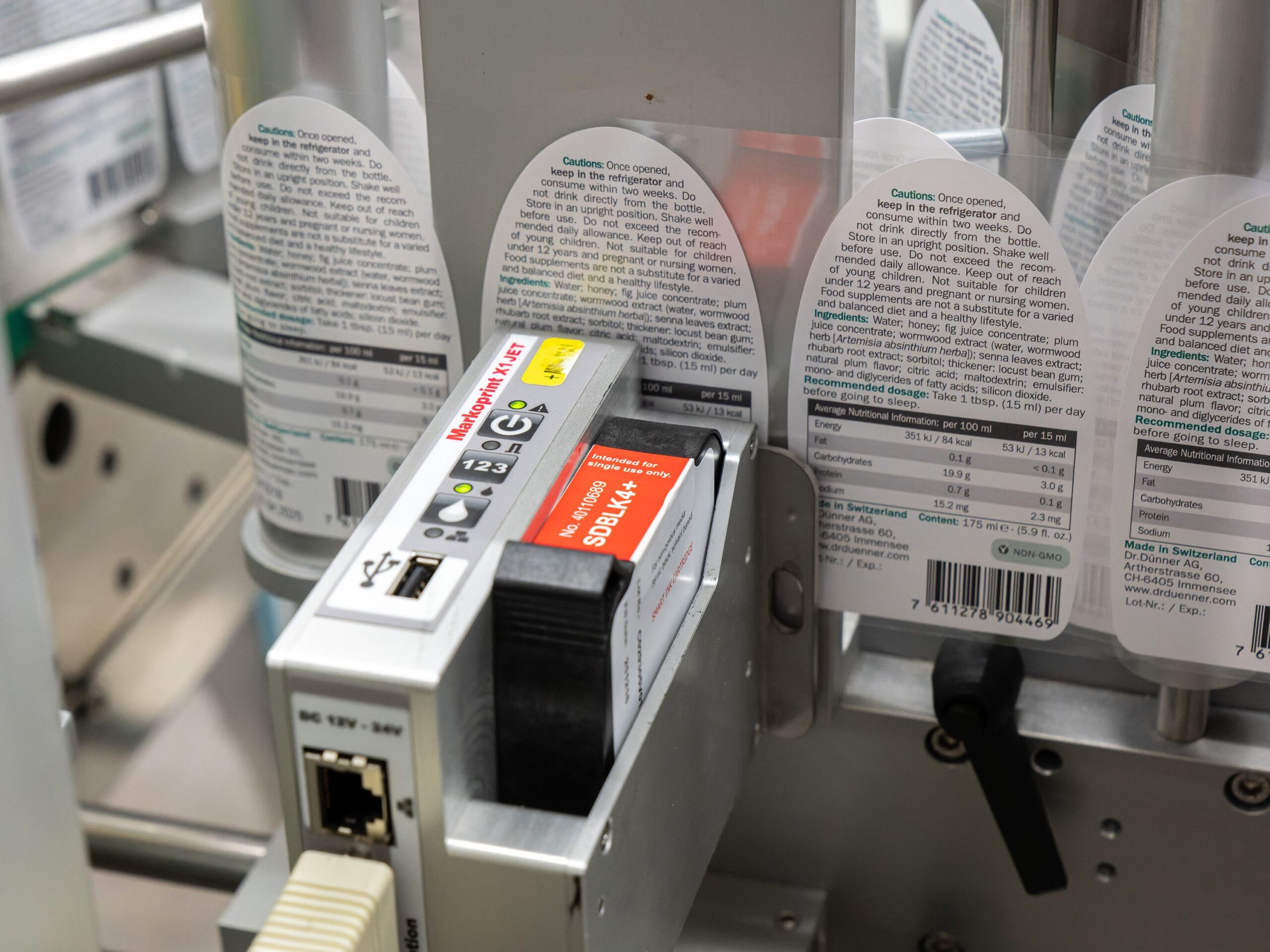 print & apply etiketteringsmaskin med datummärkning