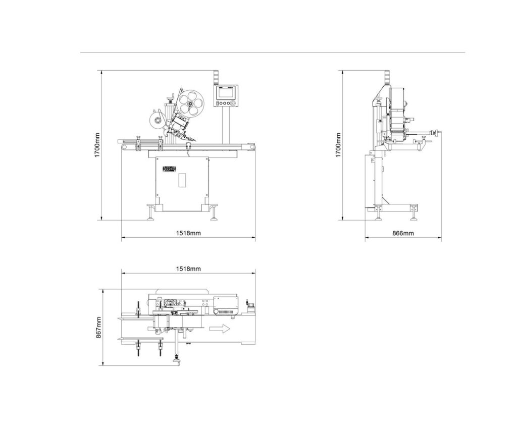 Geset 211 print & apply etiketteringsmaskin
