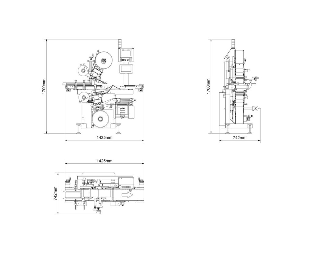 Geset 217 print & apply etiketteringsmaskin
