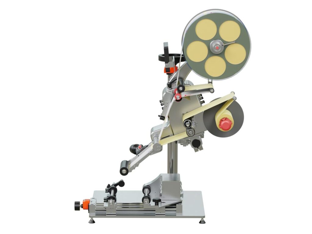 Etikettmaskin flaskor - Geset 141 etikettering flaska rund wrap around