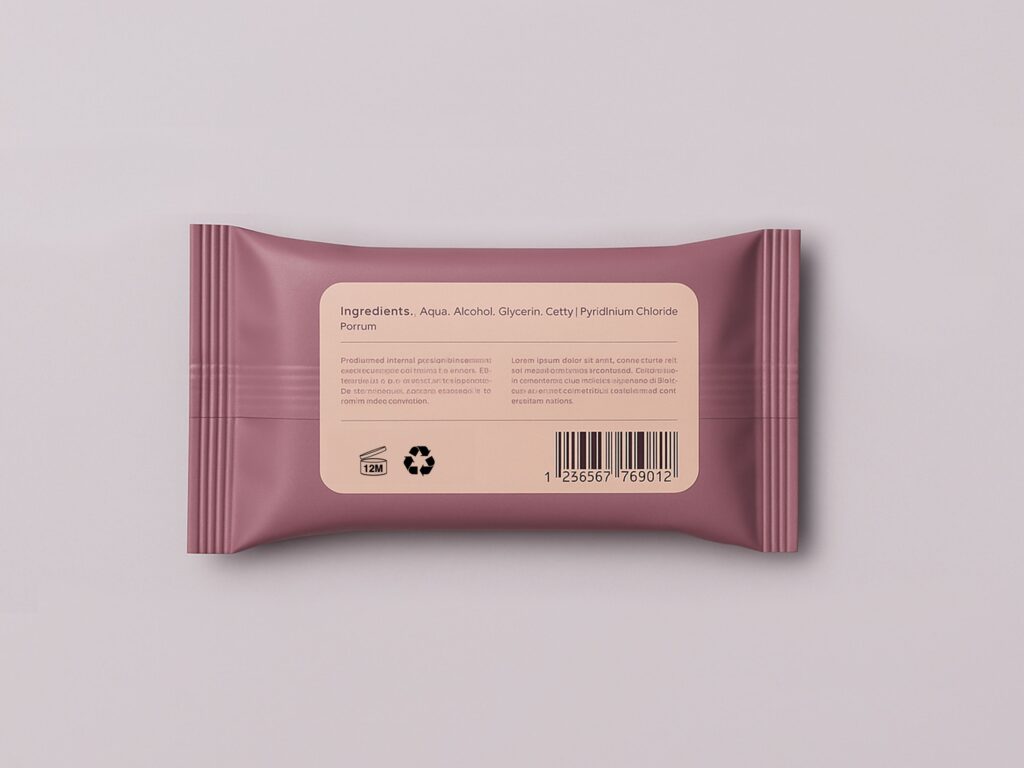 bottenetikettering etikett undersida förpackning