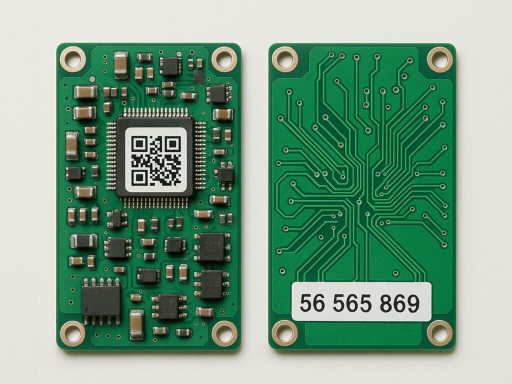 etikettering kretskort elektronikdelar