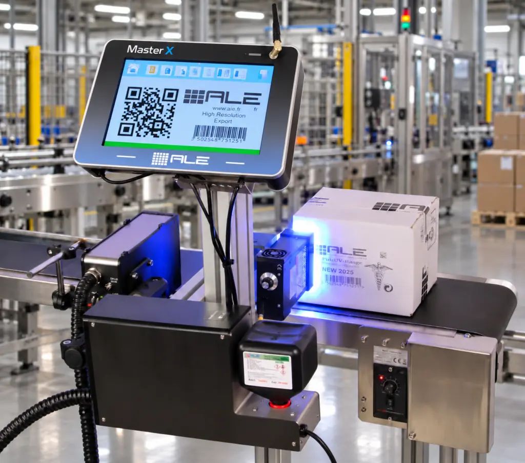 Industriell bläckstråleskrivare - Storskriftsmärkning - ALE Flex-UV 72