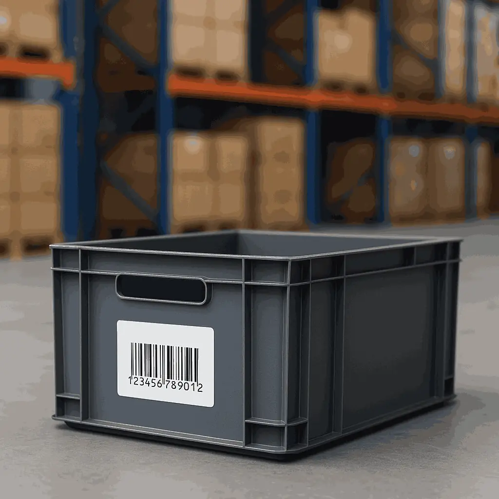 Produktmärkning etikett plastback