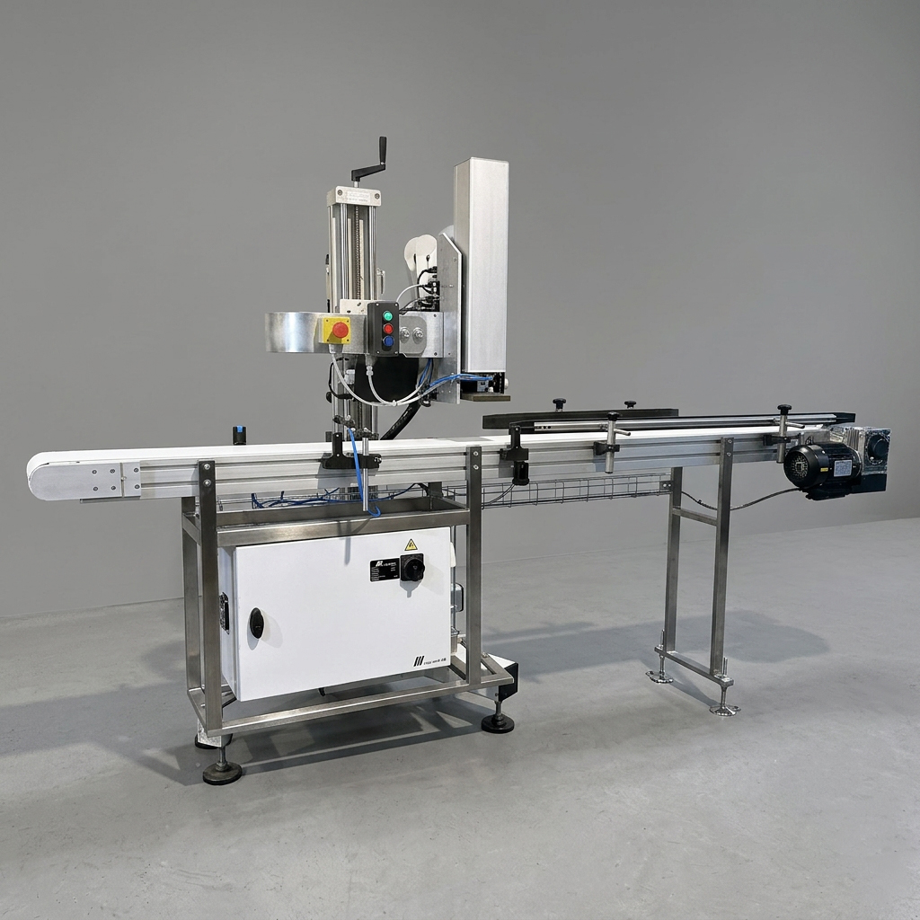 4050B-el med bana etikettering av tråg