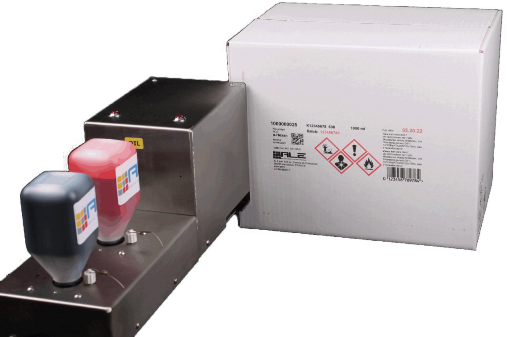 Industriell bläckstråleskrivare - Storskrift märkning - ALE TC Twin