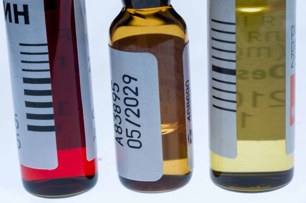 Automatisk vialetikettering etiketteringslösning för vialer ampuller etikett