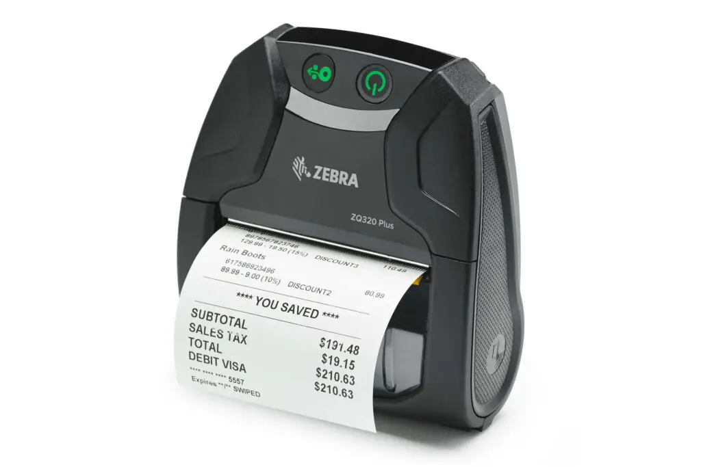 Zebra ZQ310-serien bärbar etikettskrivare